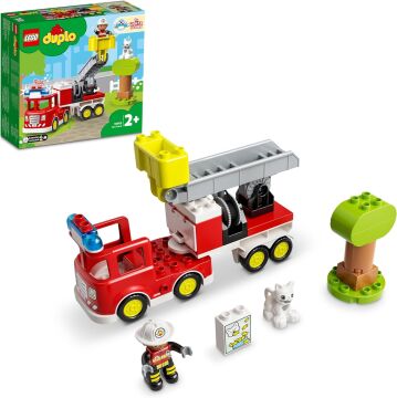 LEGO® DUPLO® Kurtarma İtfaiye Kamyonu 10969-2 Yaş ve Üzeri Çocuklar için Işıklı ve Sirenli İtfaiye Kamyonu İçeren Oyuncak Yapım Seti (21 Parça)