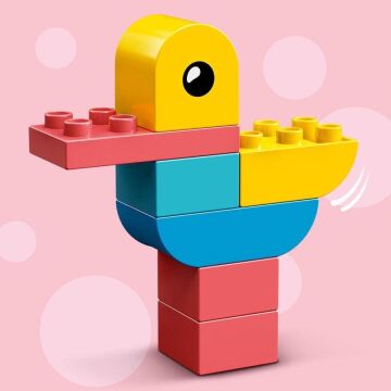 LEGO DUPLO Classic Kalp Kutusu 10909-18 Ay ve Üzeri Okul Öncesi Yaştaki Çocuklar için Gelişimi Destekleyen Yaratıcı Oyuncak Yapım Seti (80 Parça)