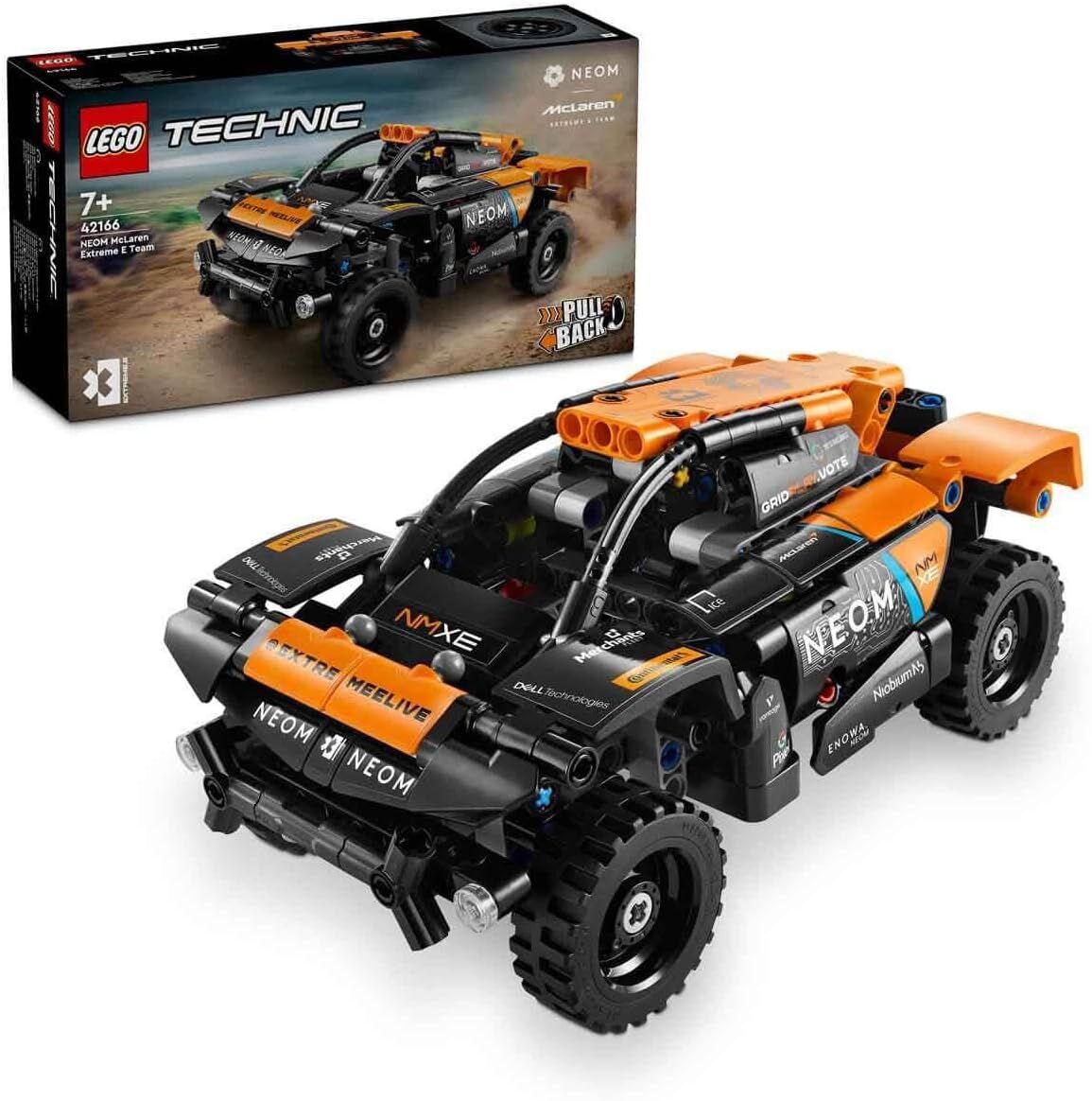 LEGO Technic NEOM McLaren Extreme E Race Car 42166-7 Yaş ve Üzeri Yarış Arabası Seven Çocuklar için Koleksiyonluk Yaratıcı Oyuncak Model Yapım Seti (252 Parça)