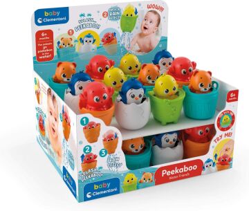 Clementoni Baby Clementoni - Saklanan Su Arkadaşları Banyo Oyuncağı, Tekli