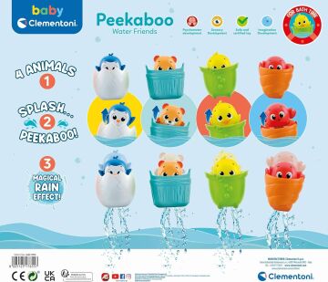 Clementoni Baby Clementoni - Saklanan Su Arkadaşları Banyo Oyuncağı, Tekli