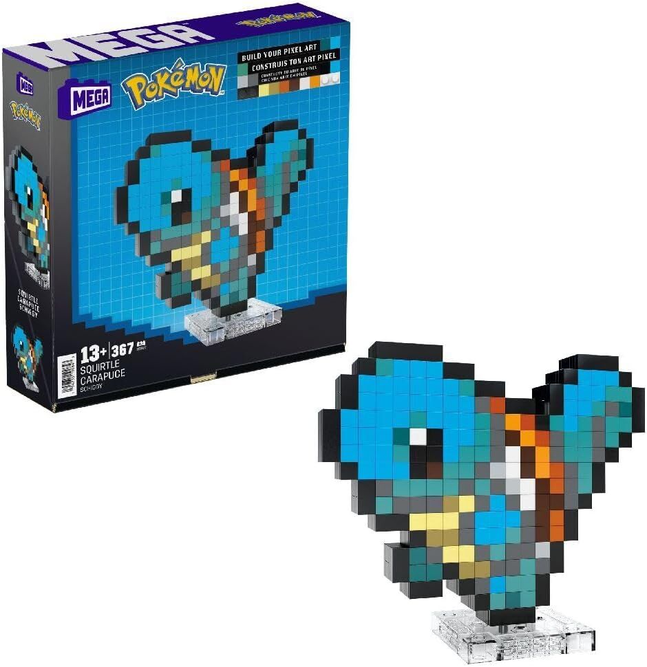 MEGA Pokémon Squirtle Pixel Sanatı