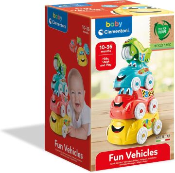 Clementoni Baby - Renkli Araçlar Oyuncak