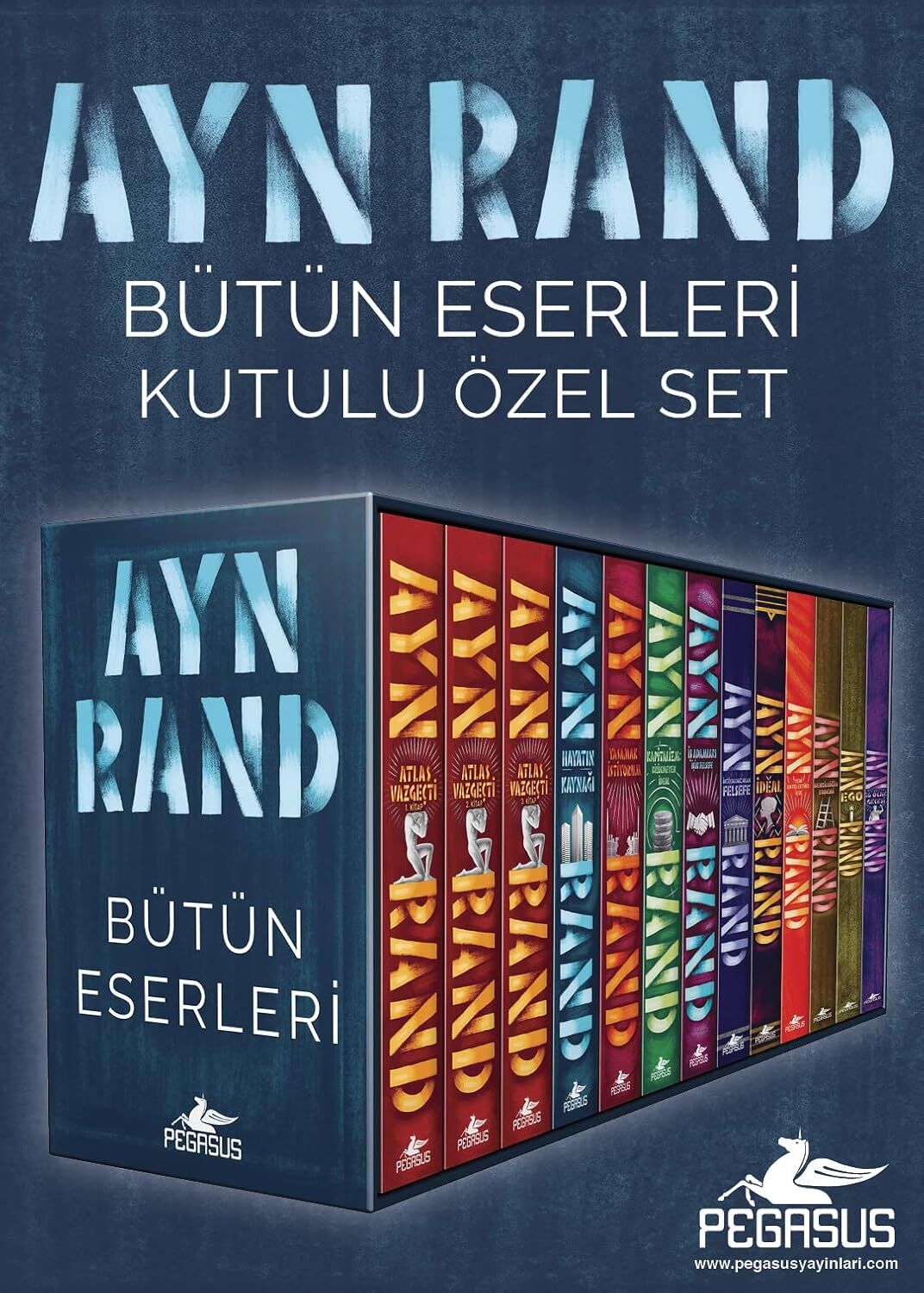 Ayn Rand Bütün Eserleri Kutulu Özel Set (13 Kitap)