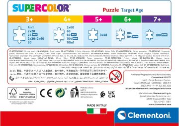 Clementoni - 60 Parça Puzzle - Cars 3