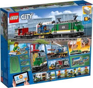 LEGO City Kargo Treni 60198-6 Yaş ve Üzeri Tren Seven Çocuklar için City Setleriyle Uyumlu Tamamlayıcı Yaratıcı Oyuncak Yapım Seti (1226 Parça)