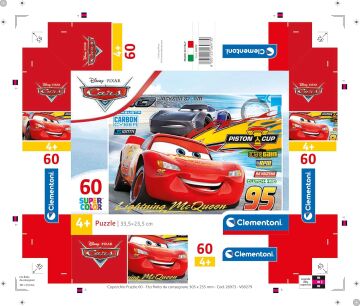 Clementoni - 60 Parça Puzzle - Cars 3