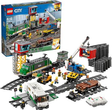 LEGO City Kargo Treni 60198-6 Yaş ve Üzeri Tren Seven Çocuklar için City Setleriyle Uyumlu Tamamlayıcı Yaratıcı Oyuncak Yapım Seti (1226 Parça)