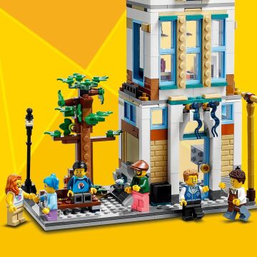 LEGO® Creator 3’ü 1 Arada Ana Cadde 31141-9 Yaş ve Üzeri Çocuklar için Oyuncak Bir Şehir, Art Deco Bina ve Alışveriş Caddesi İçeren Yaratıcı Oyuncak Yapım Seti (1459 Parça)