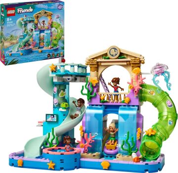 LEGO Friends Heartlake City Su Parkı 42630-8 Yaş ve Üzeri Çocuklar için Leo, Aliya ve Sara Minifigürü İçeren Yaratıcı Oyuncak Yapım Seti (814 Parça)