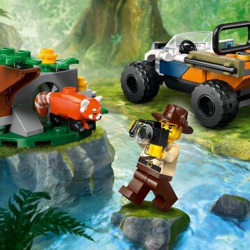 LEGO City Orman Kaşifinin ATV’li Kırmızı Panda Görevi 60424-6 Yaş ve Üzeri Çocuklar için Yaratıcı Oyuncak Yapım Seti (92 Parça)