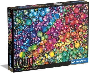 Clementoni 39650 1000 Parça Colorboom Yetişkin Puzzle Marbles, Multicolor