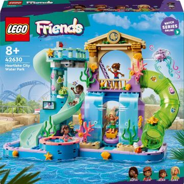 LEGO Friends Heartlake City Su Parkı 42630-8 Yaş ve Üzeri Çocuklar için Leo, Aliya ve Sara Minifigürü İçeren Yaratıcı Oyuncak Yapım Seti (814 Parça)