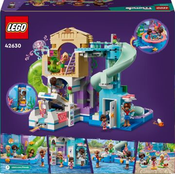 LEGO Friends Heartlake City Su Parkı 42630-8 Yaş ve Üzeri Çocuklar için Leo, Aliya ve Sara Minifigürü İçeren Yaratıcı Oyuncak Yapım Seti (814 Parça)