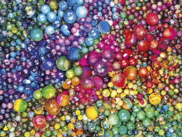 Clementoni 39650 1000 Parça Colorboom Yetişkin Puzzle Marbles, Multicolor
