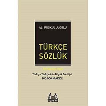 Türkçe Sözlük (100.000 Madde) Ciltli: Türkiye Türkçesinin Büyük Sözlüğü