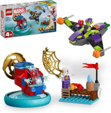 LEGO 4+ Spidey Green Goblin’e Karşı 10793-4 Yaş ve Üzeri Çocuklar için Marvel Örümcek Adam ve Green Goblin Minifigürleri İçeren Yaratıcı Oyuncak Yapım Seti (84 Parça)