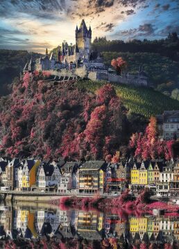 Clementoni - 39648-1000 Parça Collection Yetişkin Puzzle - Cochem Castle