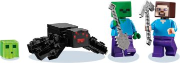 LEGO City Minecraft Terk Edilmiş Maden 21166-7 Yaş ve Üzeri Macera Oyunu Seven Çocuklar İçin Oyuncak Örümcek İçeren Yaratıcı Oyuncak Yapım Seti (248 Parça)