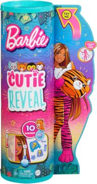 Barbie Cutie Reveal Bebekler Barbie Tropikal Orman Serisi - Kaplan, 3 yaş ve üzeri, HKP99