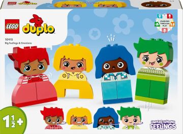 LEGO DUPLO İlk Büyük Duygularım 10415-1 Buçuk Yaş ve Üzeri Çocuklar için Kişiselleştirilebilir Eğitici Oyuncak Yapım Seti (23 Parça)
