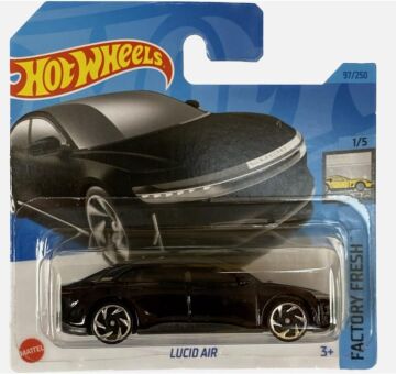 HOT WHEELS-Lucid Air Black EV Hot Wheels Factory Fresh 2023#97 - HKK76