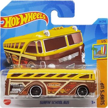 Hot Wheels - Surfin´School Bus - Surf´s Up 1/5 - HKJ32 - Short Card - Gold Coast Australia - Mattel 2023