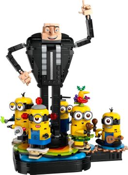 LEGO Despicable Me 4 Yapım Parçalarından Gru ve Minyonlar 75582 9 Yaş ve Üzeri Çocuklar İçin Yaratıcı Oyuncak Model Yapım Seti (839 Parça)