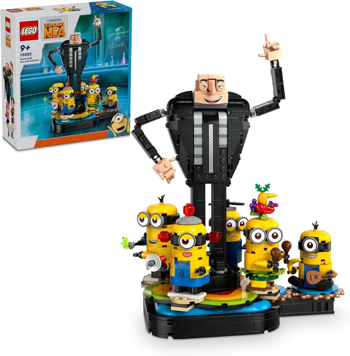 LEGO Despicable Me 4 Yapım Parçalarından Gru ve Minyonlar 75582 9 Yaş ve Üzeri Çocuklar İçin Yaratıcı Oyuncak Model Yapım Seti (839 Parça)
