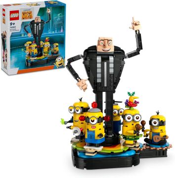 LEGO Despicable Me 4 Yapım Parçalarından Gru ve Minyonlar 75582 9 Yaş ve Üzeri Çocuklar İçin Yaratıcı Oyuncak Model Yapım Seti (839 Parça)