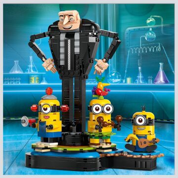 LEGO Despicable Me 4 Yapım Parçalarından Gru ve Minyonlar 75582 9 Yaş ve Üzeri Çocuklar İçin Yaratıcı Oyuncak Model Yapım Seti (839 Parça)