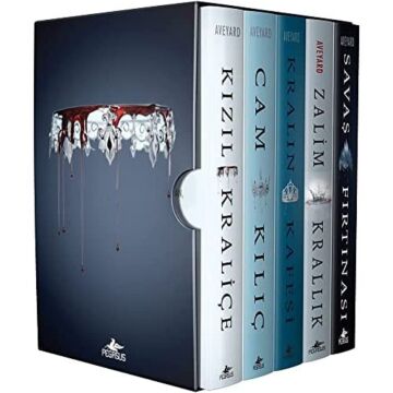 Kızıl Kraliçe Serisi Kutulu Özel Set - 5 Kitap Takım (Ciltli )