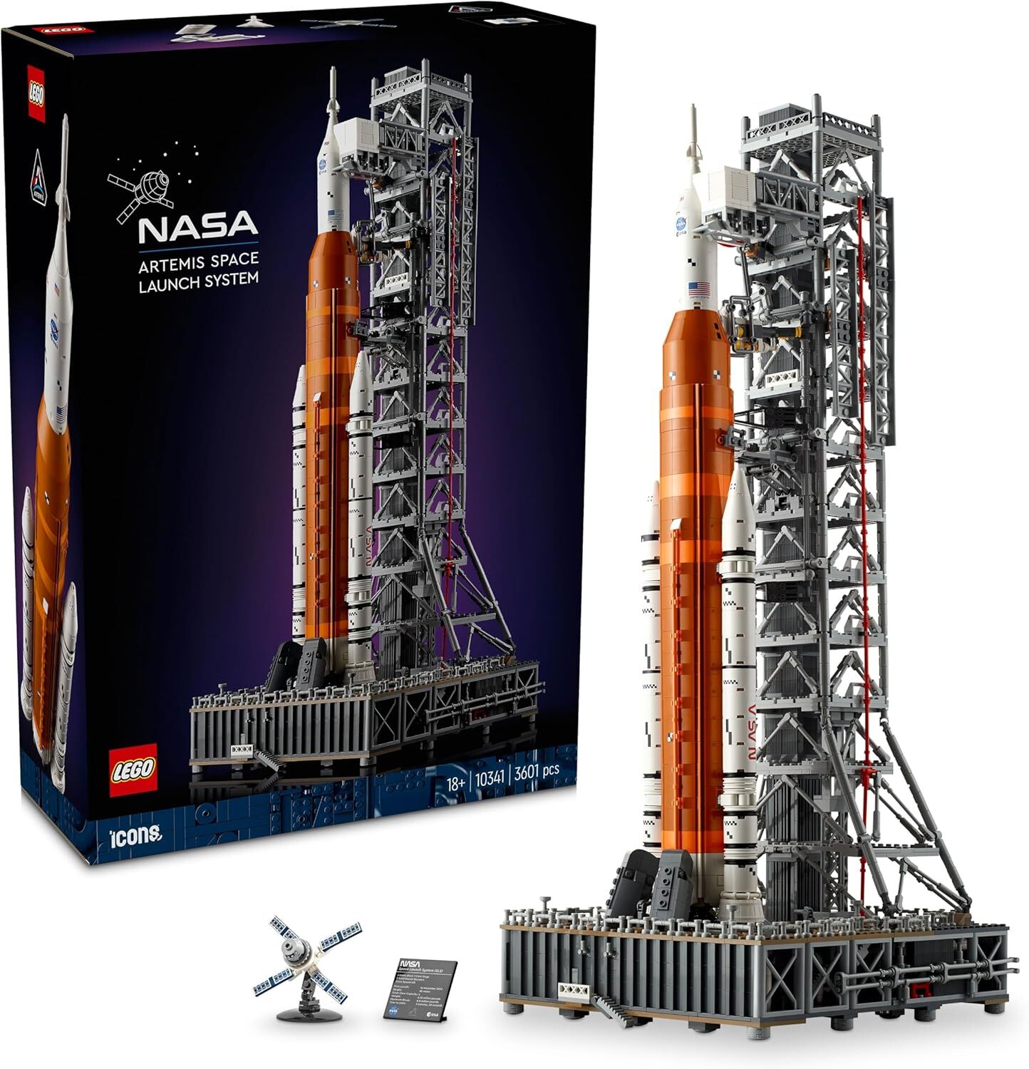 LEGO Icons NASA Artemis Uzay Fırlatma Sistemi 10341 - Yetişkinler için Koleksiyonluk Yaratıcı Model Yapım Seti (3601 Parça)
