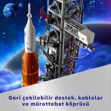 LEGO Icons NASA Artemis Uzay Fırlatma Sistemi 10341 - Yetişkinler için Koleksiyonluk Yaratıcı Model Yapım Seti (3601 Parça)