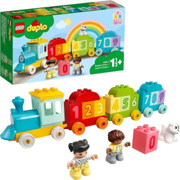 LEGO DUPLO İlk Sayı Treni - Saymayı Öğren 10954-18 Ay ve Üzeri Çocuklar İçin Sayma Yetisini Geliştiren Eğitici Oyuncak Yapım Seti (23 Parça)