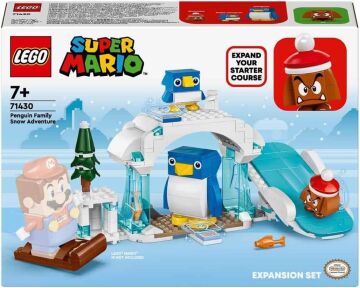 LEGO Super Mario Penguin Ailesi Kar Macerası Ek Macera Seti 71430-7 Yaş ve Üzeri Super Mario Hayranları İçin Koleksiyonluk Yaratıcı Oyuncak Yapım Seti (228 Parça)