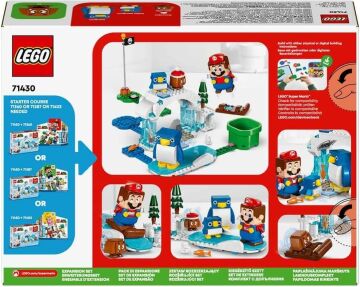 LEGO Super Mario Penguin Ailesi Kar Macerası Ek Macera Seti 71430-7 Yaş ve Üzeri Super Mario Hayranları İçin Koleksiyonluk Yaratıcı Oyuncak Yapım Seti (228 Parça)