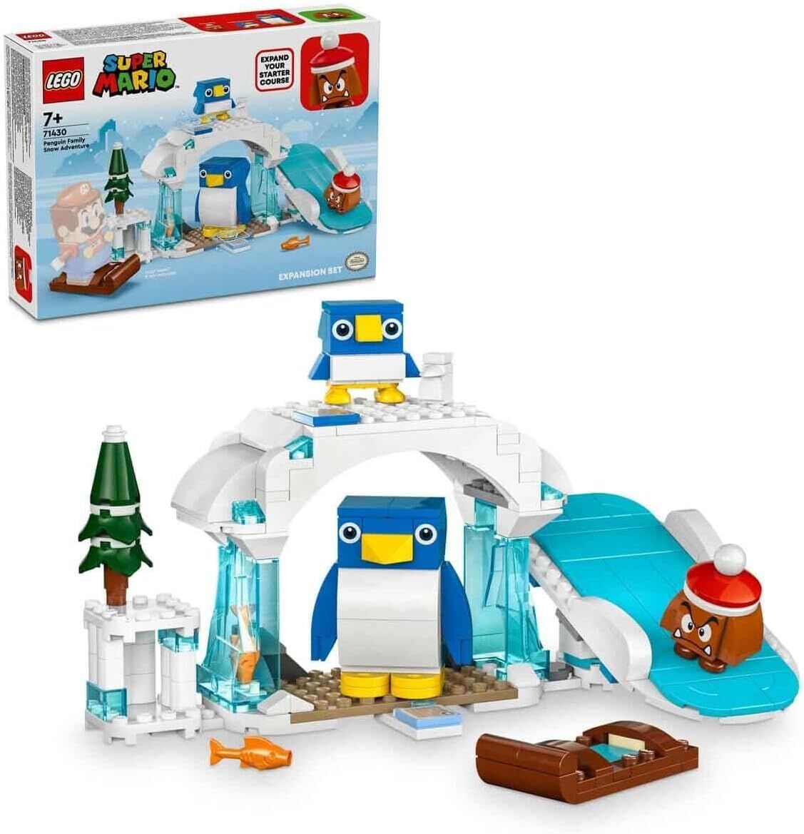 LEGO Super Mario Penguin Ailesi Kar Macerası Ek Macera Seti 71430-7 Yaş ve Üzeri Super Mario Hayranları İçin Koleksiyonluk Yaratıcı Oyuncak Yapım Seti (228 Parça)