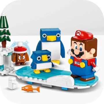 LEGO Super Mario Penguin Ailesi Kar Macerası Ek Macera Seti 71430-7 Yaş ve Üzeri Super Mario Hayranları İçin Koleksiyonluk Yaratıcı Oyuncak Yapım Seti (228 Parça)