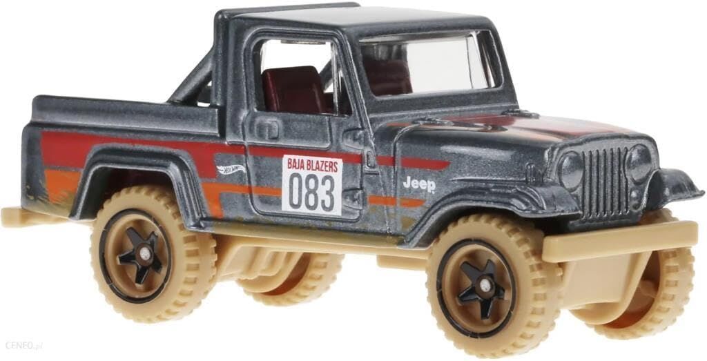 Hot Wheels - Jeep Scrambler - Baja Blazers 8/10 - HKG78 - Short Card - Arazi aracı - kamyon - gri metalik - Mattel 2023 - 1:64
