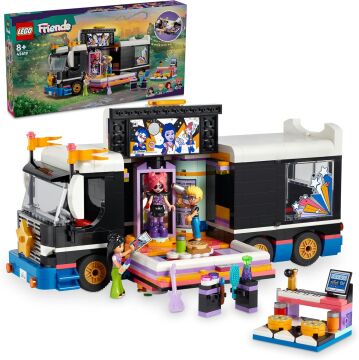 LEGO Friends Pop Star Müzik Turne Otobüsü 42619-8 Yaş ve Üzeri Çocuklar için Yaratıcı Oyuncak Yapım Seti (845 Parça)