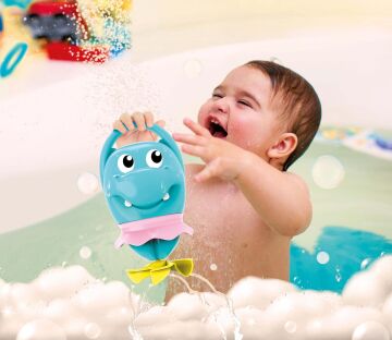 Clementoni - İlk Arkadaşlarım Banyo Oyuncağı, 6-36 Ay, Plastik, 26.3 x 8.7 x 22 cm