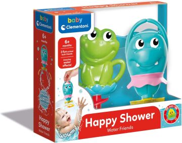 Clementoni - İlk Arkadaşlarım Banyo Oyuncağı, 6-36 Ay, Plastik, 26.3 x 8.7 x 22 cm