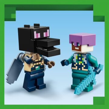 LEGO Minecraft Ender Ejderhası ve End Gemisi 21264-8 Yaş ve Üzeri Macera Oyunları Seven Çocuklar İçin Minecraft Video Oyununa Dayalı Yaratıcı Oyuncak Yapım Seti (657 Parça)