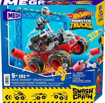 MEGA Hot Wheels Smash N Crash Bone Shaker Çarpışma Seti, 5 yaş ve üzeri, HKF87