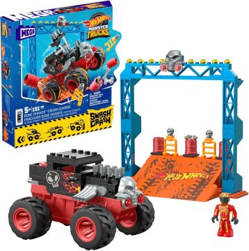 MEGA Hot Wheels Smash N Crash Bone Shaker Çarpışma Seti, 5 yaş ve üzeri, HKF87