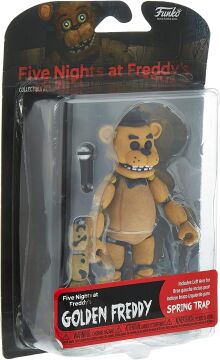 Funko Action Figure Five Nights At Freddys 5'' Articulated Gold Freddy