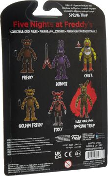 Funko Action Figure Five Nights At Freddys 5'' Articulated Gold Freddy
