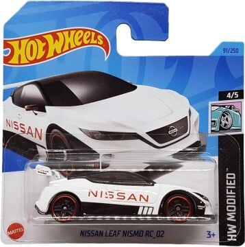 Hot Wheels - Nissan Leaf Nismo RC_02 - HW Modified 4/5 - HKK50 - Short Card - Beyaz - Mattel 2023