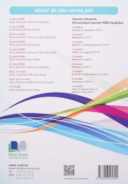 Nihat Bilgin TYT-AYT Tümü Çözümlü Fizik Soru Kitabı